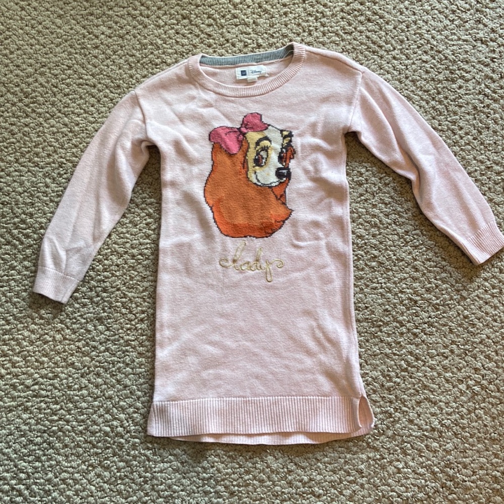 Almost New Disney by Gap Lady from Lady & the Tramp Sweater Dress-Size 5.